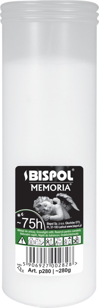 AGD BISPOL Wkład paraf.P280 75H MEMORIA/20 2828 AGD BISPOL Wkład paraf.P280 75H MEMORIA/20 2828