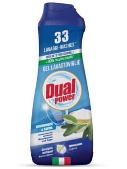 DUAL żel do zmywarki 660ml Bicarbonato 33p/6 - 8054633831663