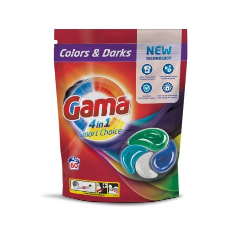 Gama kapsułki 60szt/1320g 4w1 smart Colors&Dark/8435495836759 Gama kapsułki 60szt/1320g 4w1 smart Colors&Dark/8435495836759