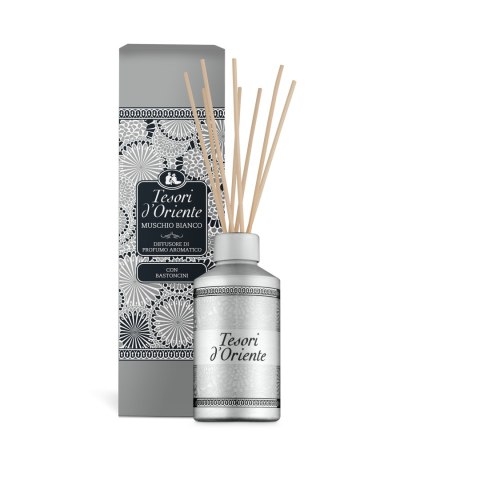 TESORI dyfuzor z patyczkami 200ml Muschio Bianco/6 - 8008970050430 TESORI dyfuzor z patyczkami 200ml Muschio Bianco/6 - 8008970050430
