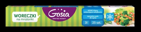AGD GOSIA 1509 Woreczki na mrożonki 3l 25szt./ 25 6928 AGD GOSIA 1509 Woreczki na mrożonki 3l 25szt./ 25 6928