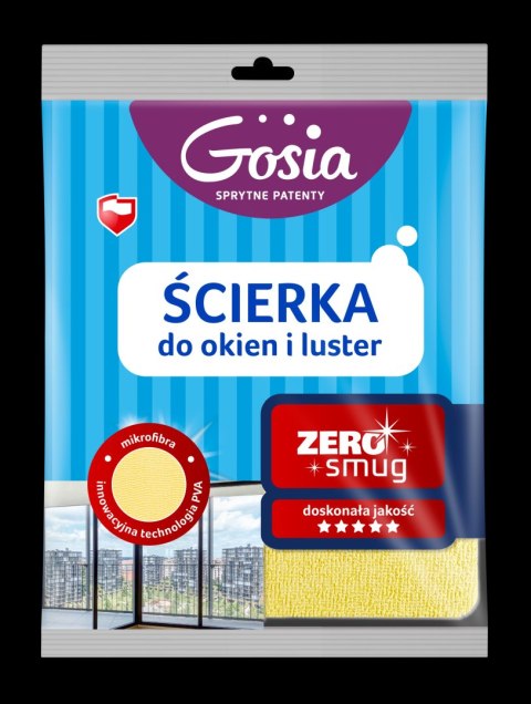 AGD GOSIA 4581 Scierka do okien i szyb ZERO SMUG PVA żółta/20 8315 AGD GOSIA 4581 Scierka do okien i szyb ZERO SMUG PVA żółta/20 8315