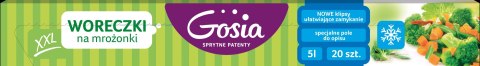 AGD GOSIA 7747 Woreczki na mrożonki XXL 5l 20szt./20 AGD GOSIA 7747 Woreczki na mrożonki XXL 5l 20szt./20