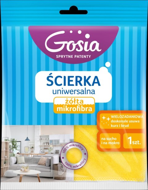 AGD GOSIA 9062 Ścierka uniw.mikrofibra żółta/20 6902 AGD GOSIA 9062 Ścierka uniw.mikrofibra żółta/20 6902
