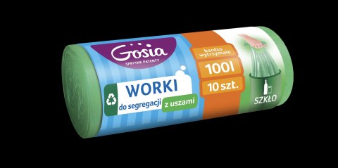AGD GOSIA 9406 Worki do segreg.100l.10szt.zielone AGD GOSIA 9406 Worki do segreg.100l.10szt.zielone