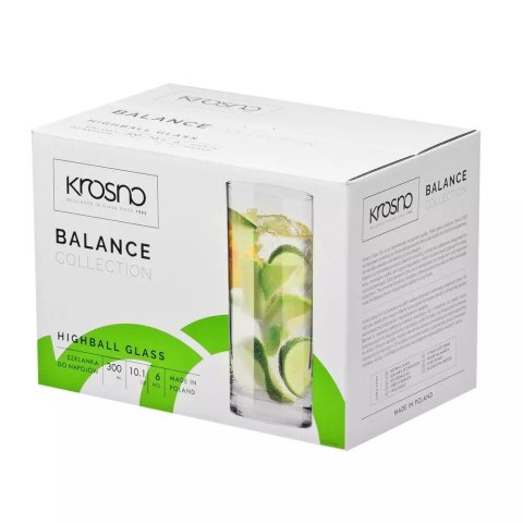AGD Krosno - 2482 Kpl.6 szkl.300ml.BALANCE LONG/4 AGD Krosno - 2482 Kpl.6 szkl.300ml.BALANCE LONG/4
