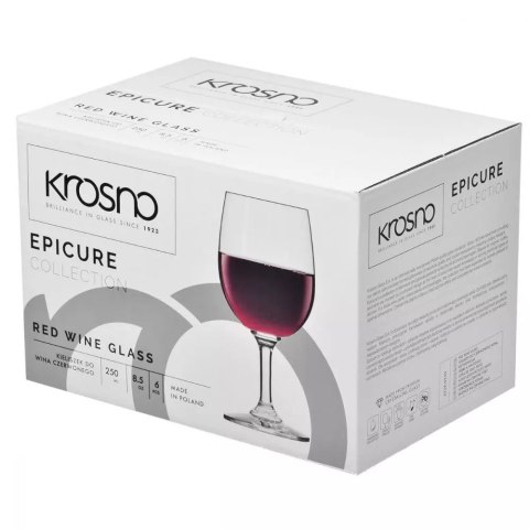 AGD Krosno - 3729 Kpl.6kiel.250ml.wino czerw.EPICURE AGD Krosno - 3729 Kpl.6kiel.250ml.wino czerw.EPICURE