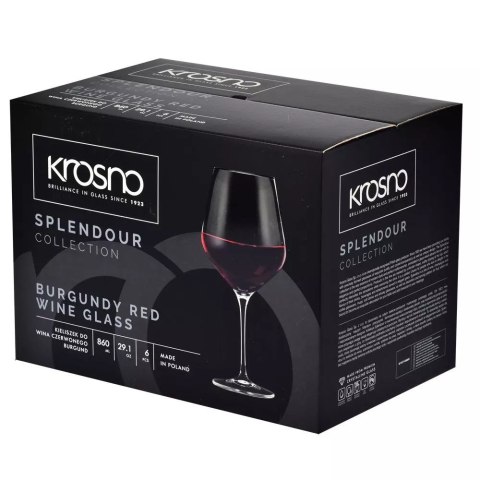 AGD Krosno - 8187 Kpl.6 kiel.860ml.burgund SPLENDOUR AGD Krosno - 8187 Kpl.6 kiel.860ml.burgund SPLENDOUR