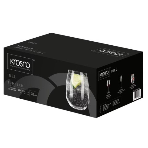 AGD Krosno - C523 Kpl.6szkl.330ml.do napojów INEL AGD Krosno - C523 Kpl.6szkl.330ml.do napojów INEL