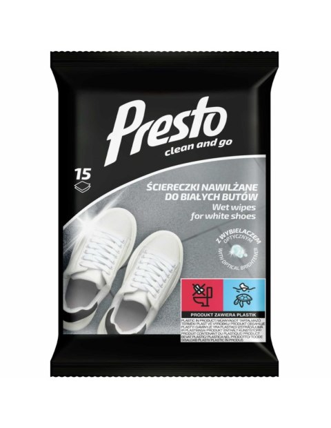 AGD PRESTO Ściereczki do czyszcz.białych butów 15szt./36 5909 12125319 AGD PRESTO Ściereczki do czyszcz.białych butów 15szt./36 5909 12125319