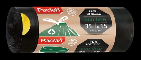 AGD Paclan 33772 Worki na śm.ECO LINE 35l 15szt./35 133772 AGD Paclan 33772 Worki na śm.ECO LINE 35l 15szt./35 133772