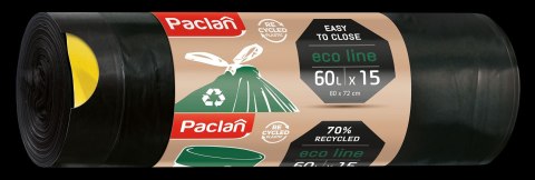 AGD Paclan 33789 Worki na śm.ECO LINE 60l 15szt./24 133782 133790 AGD Paclan 33789 Worki na śm.ECO LINE 60l 15szt./24 133782 133790