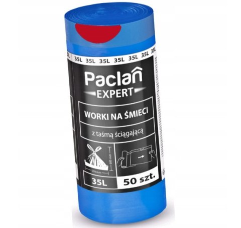 AGD Paclan 37824 Worki na śm.EXPERT 35l a 50szt.DS z taśmą/20 137820 AGD Paclan 37824 Worki na śm.EXPERT 35l a 50szt.DS z taśmą/20 137820