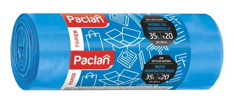 AGD Paclan 39330 Worki na śm.do segreg.35l 20szt.niebieskie FT/30 AGD Paclan 39330 Worki na śm.do segreg.35l 20szt.niebieskie FT/30