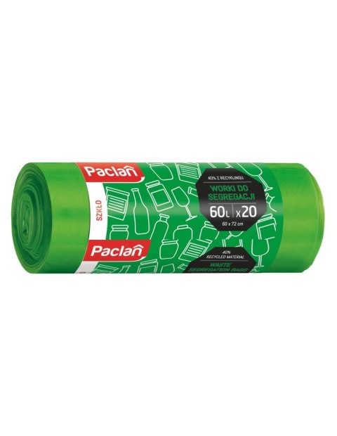 AGD Paclan 39408 Worki na śm.do segreg.60l 20szt.zielone/30 139400 AGD Paclan 39408 Worki na śm.do segreg.60l 20szt.zielone/30 139400