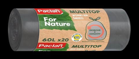 AGD Paclan 50083 FN Worki na śm.MULTITOP RECYKL.60l.20szt. szare/20 150082 AGD Paclan 50083 FN Worki na śm.MULTITOP RECYKL.60l.20szt. szare/20 150082