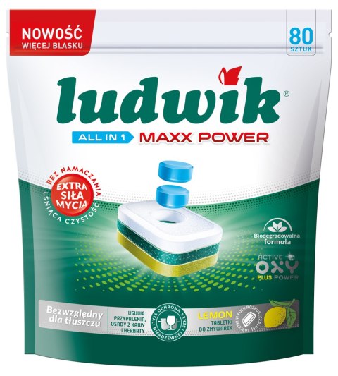 Ludwik tabletki do zmywarek lemon 80 szt/6 Ludwik tabletki do zmywarek lemon 80 szt/6