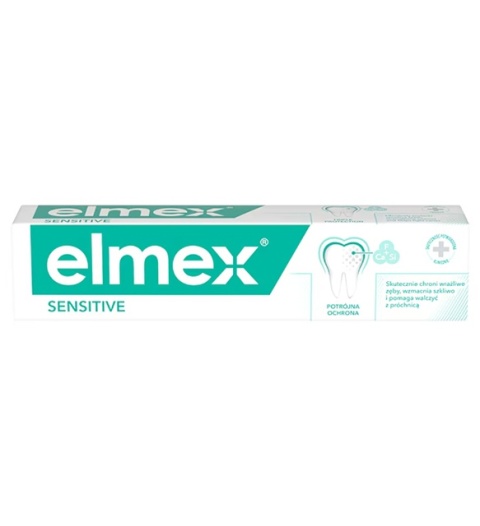 Elmex Sensitive Potrójna Ochrona Pasta do Mycia Zębów 75ml