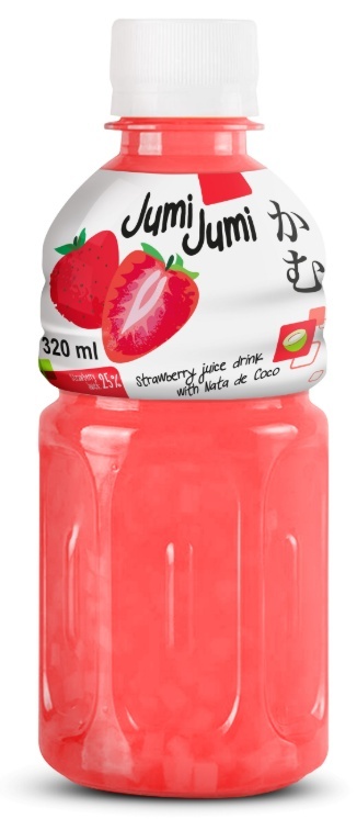 Jumi Jumi Napój truskawka z nata de coco 320ml Jumi Jumi Napój truskawka z nata de coco 320ml