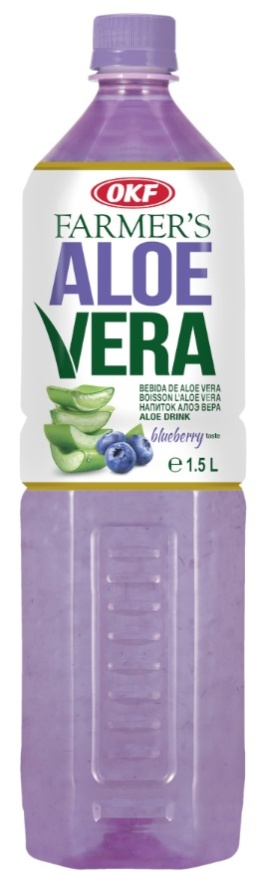 OKF Farmer's Aloe Vera z cząstkami aloesu Bluberry 1,5l