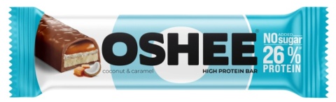 OSHEE Baton proteinowy kokos - karmel 48g