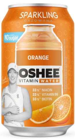 OSHEE Vitamin Water Sparkling pomarańcza 330 ml