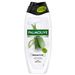 Palmolive Men Sensitive 2w1 Kojący Żel pod Prysznic do Twarzy i Ciała 500ML